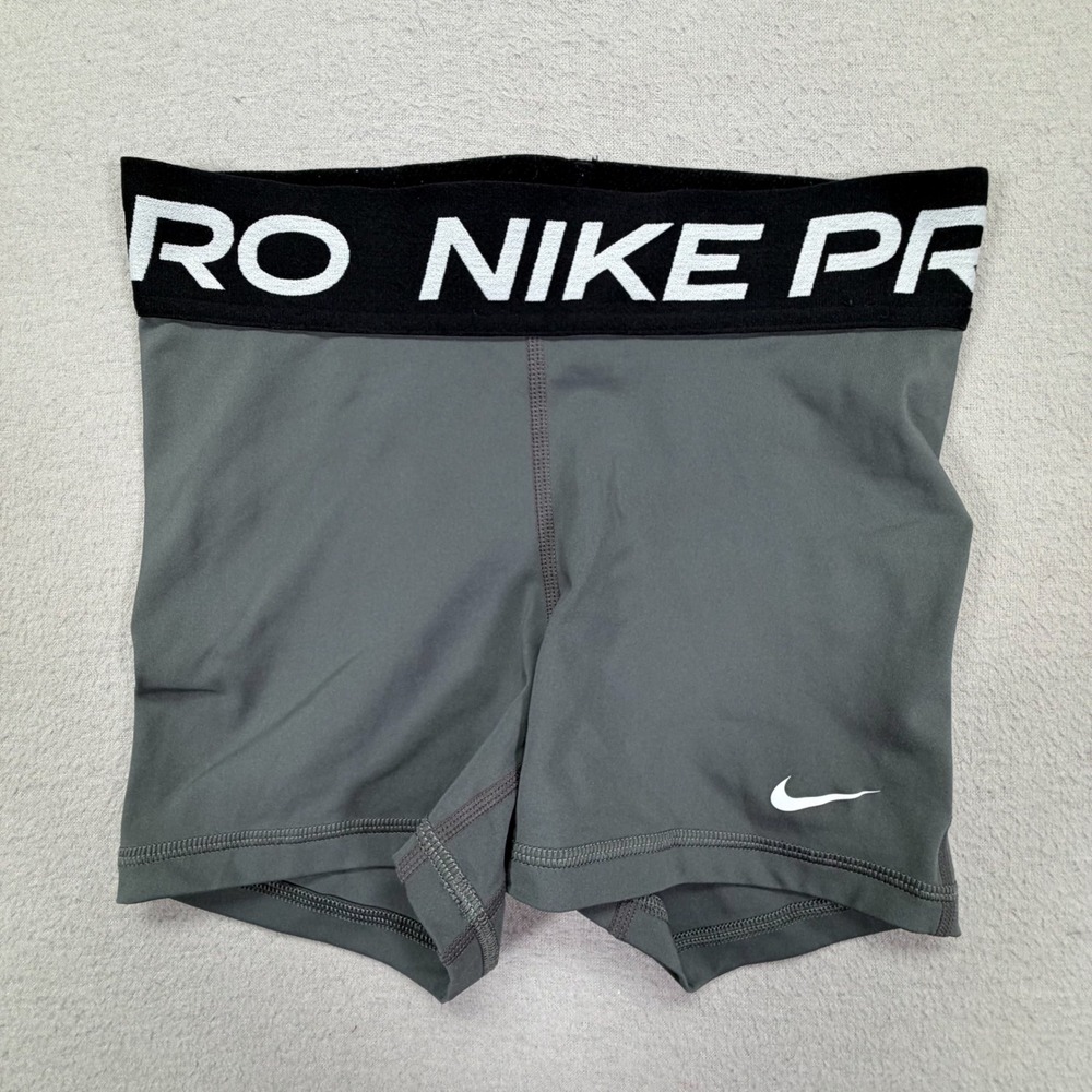 Nike Women‎ Shorts Compression Grey Dri-FIT Pro 3 Inch Inseam XS
